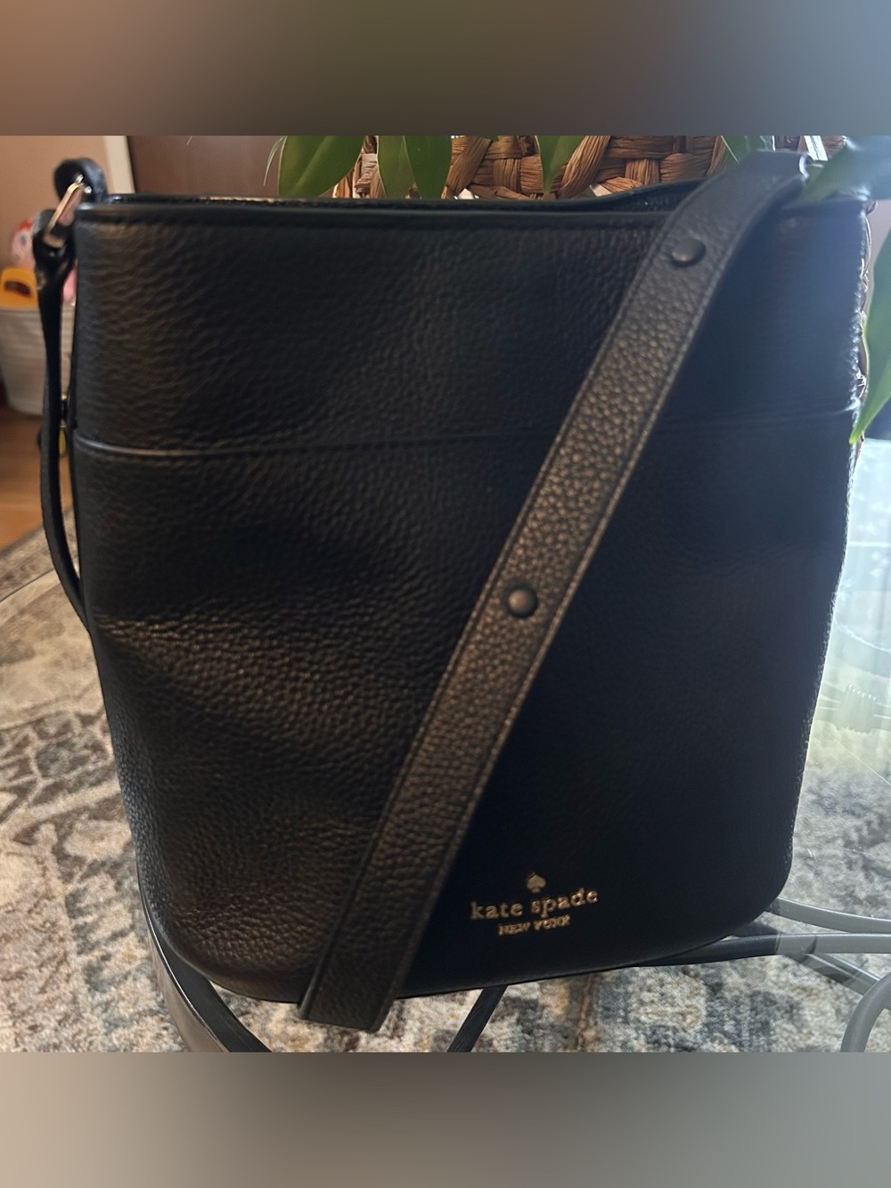 Kate Spade Leila Pebbled Leather Bucket Bag